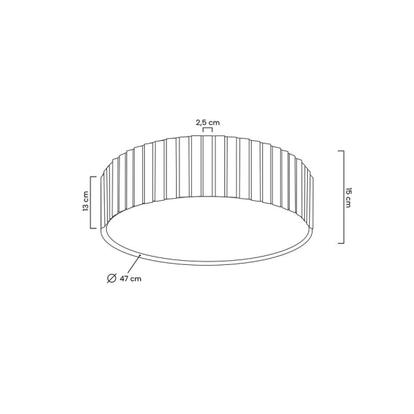 MOOSEE lampa sufitowa / plafon CROWN 50 złota